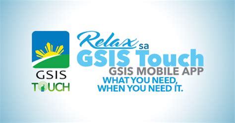 gtouch gsis|GSIS launches touch mobile app for members .